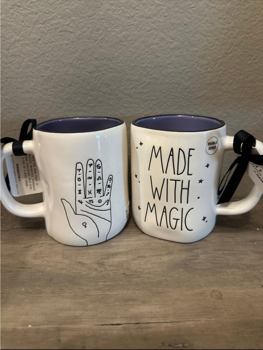 Rae Dunn Made With Magic Hand Mug